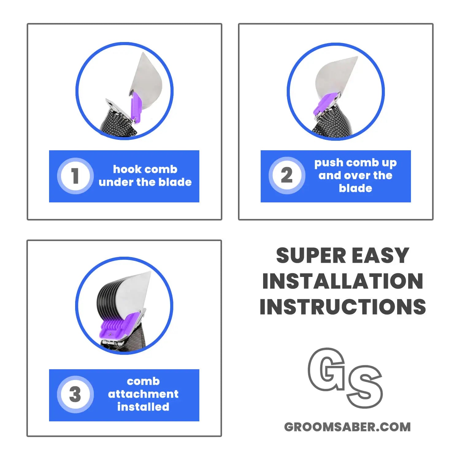 Nine Piece Guard Comb Set (A5 Blade Compatible)